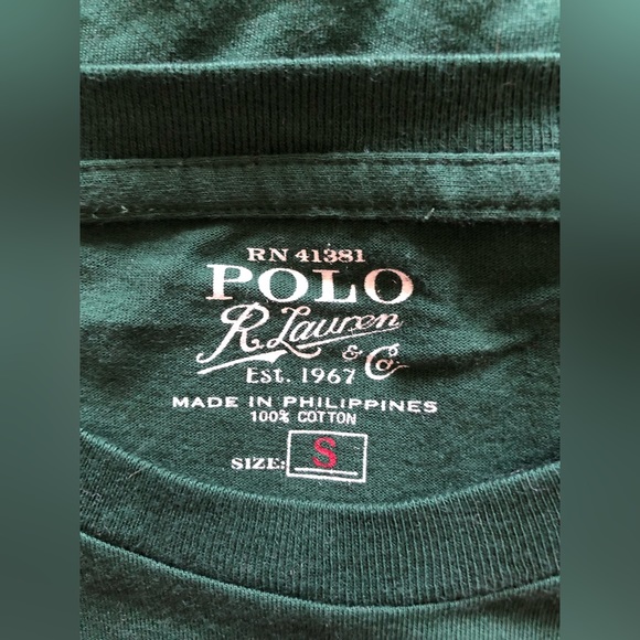 Polo Ralph Lauren Vintage American Flag long sleeves pullover top shirt size S - Picture 7 of 9